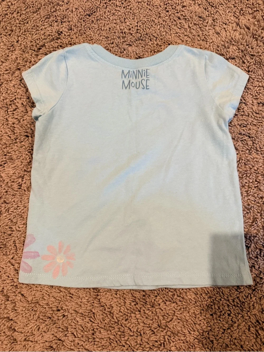 Disney Light Blue Minnie Mouse Floral Tee - Kids